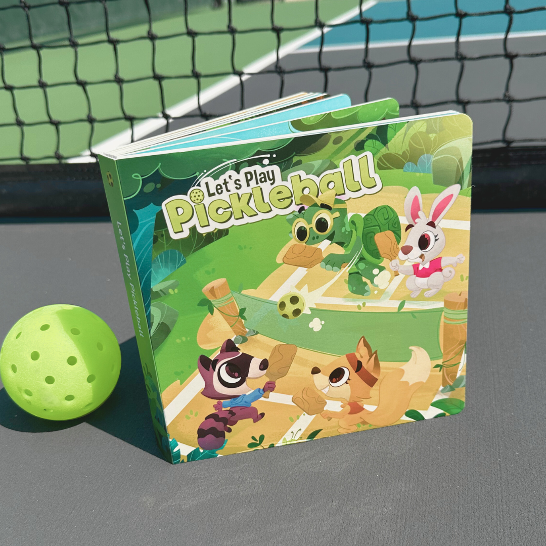 Playful Planet Pickleball Starter Set (Board Book + Crinkle Book + Mini Paddle)