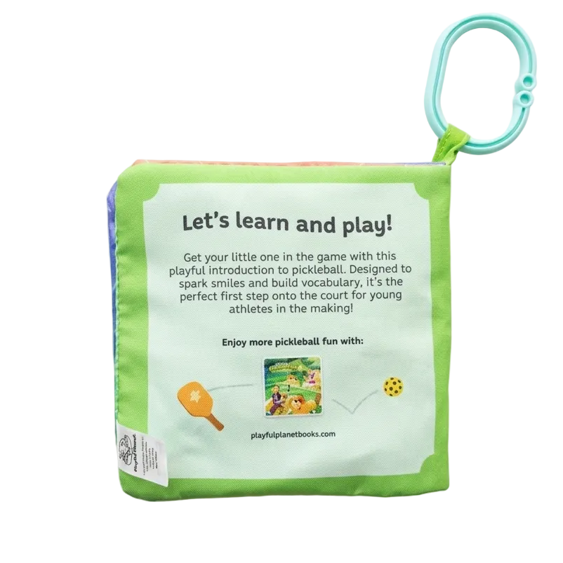 My First Pickleball Words Crinkle Book with Teether