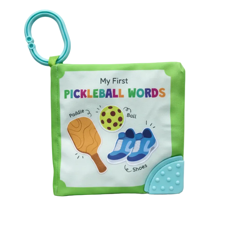 My First Pickleball Words Crinkle Book with Teether