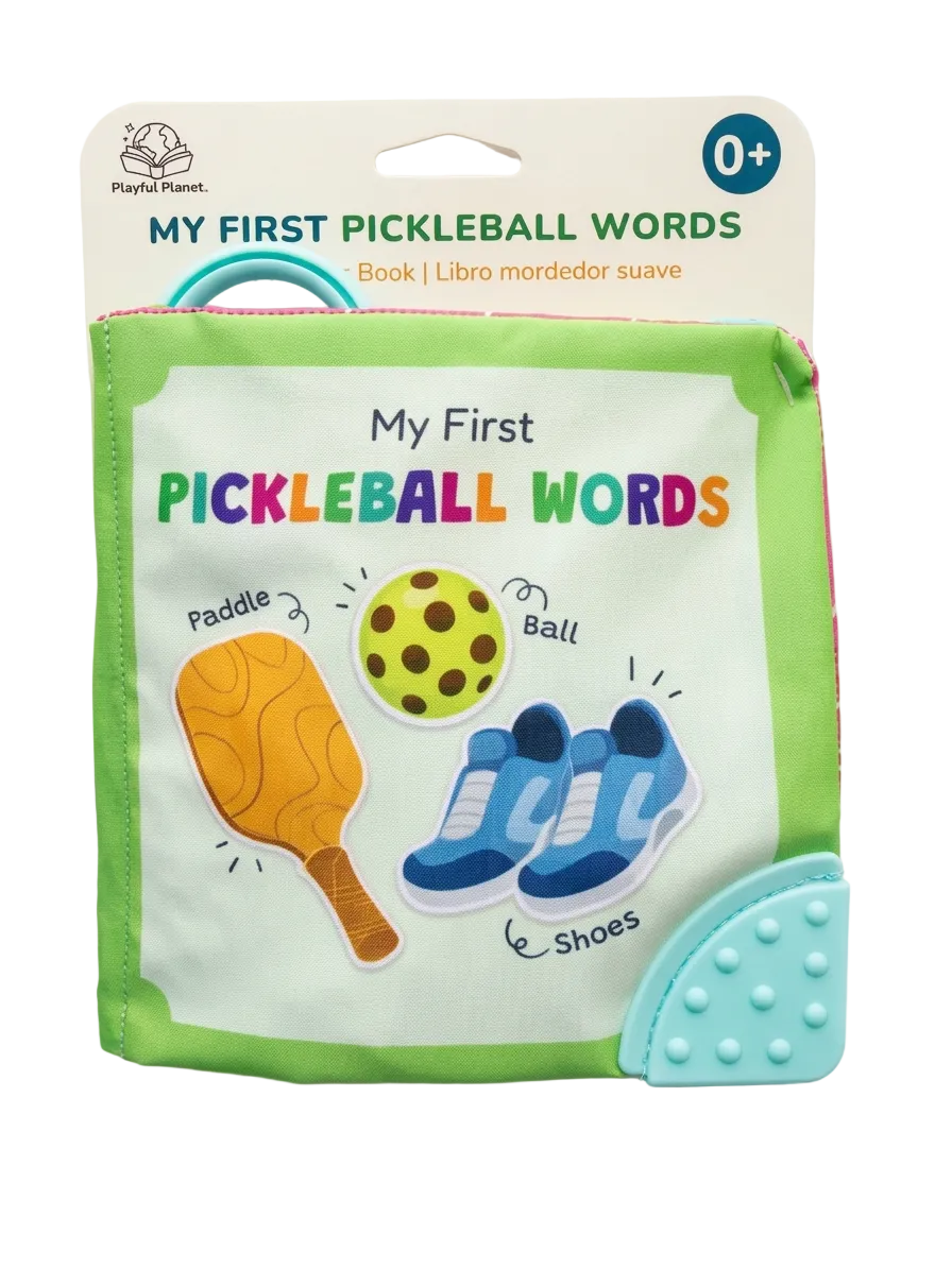 My First Pickleball Words Crinkle Book with Teether