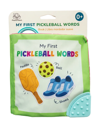 My First Pickleball Words Crinkle Book with Teether